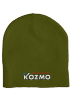 Load image into Gallery viewer, Full Kozmo Head Wrap Skull-Warmer Beanie Olive