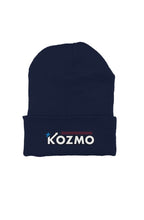 Load image into Gallery viewer, Full Kozmo Skull-Warmer Beanie Navy
